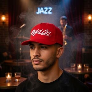 Bold Red Cap by [Brand]